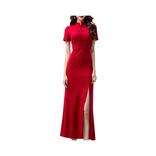 Satin: Cosmopolitan Dress (Red)