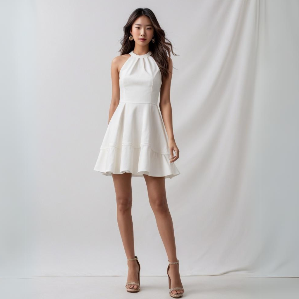 Cotton  Breeze Dress ( White)