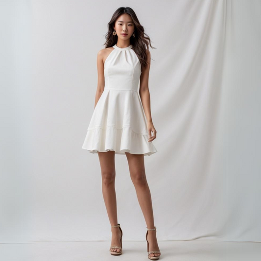 Cotton  Breeze Dress ( White)