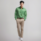 Light green solid linen shirt House of supr made to fit fashion