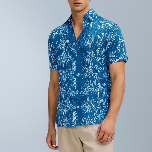 Batik Printed shirt (Blue)