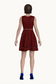 Red Maroon color dress