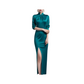 Satin: Serene Seagrass Dress (Green)