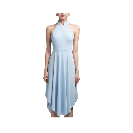 Cotton: Tropical Tide  Dress (Aqua blue)