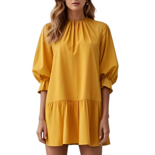 Cotton : Pure Comfort Dress (Yellow)