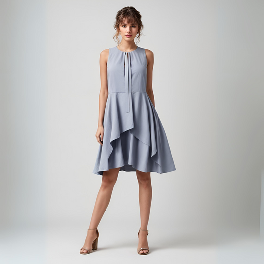 Cotton: Effortlessly Cool Dress (Ash), House of supr Custom fit