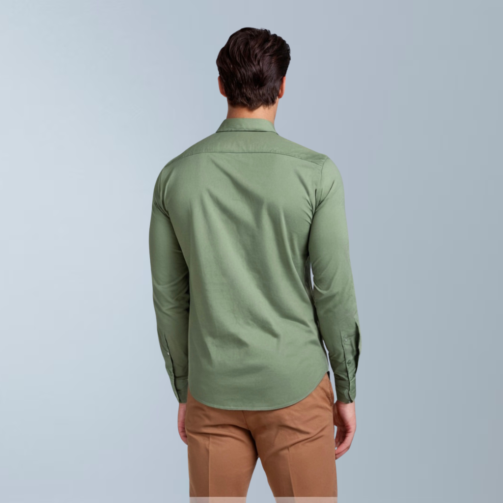 Linen solid shirt (Light green)