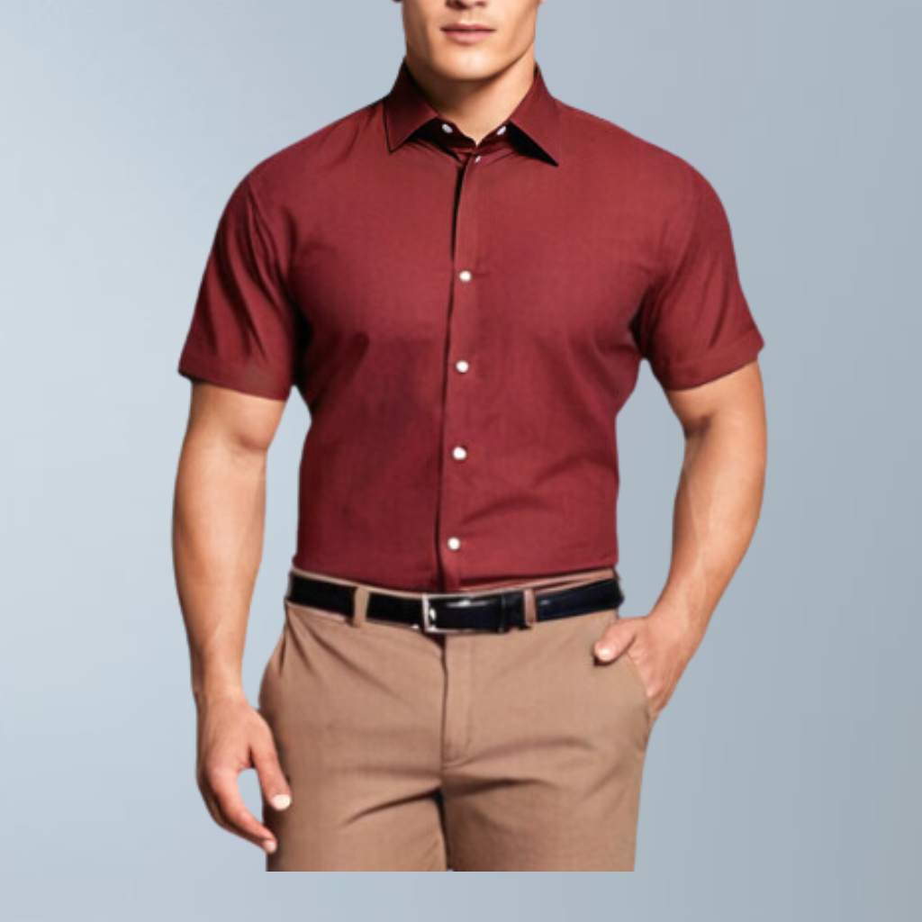 Men's Dress Shirt Regular Fit Solid