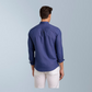 Linen solid  shirt (Dark blue)