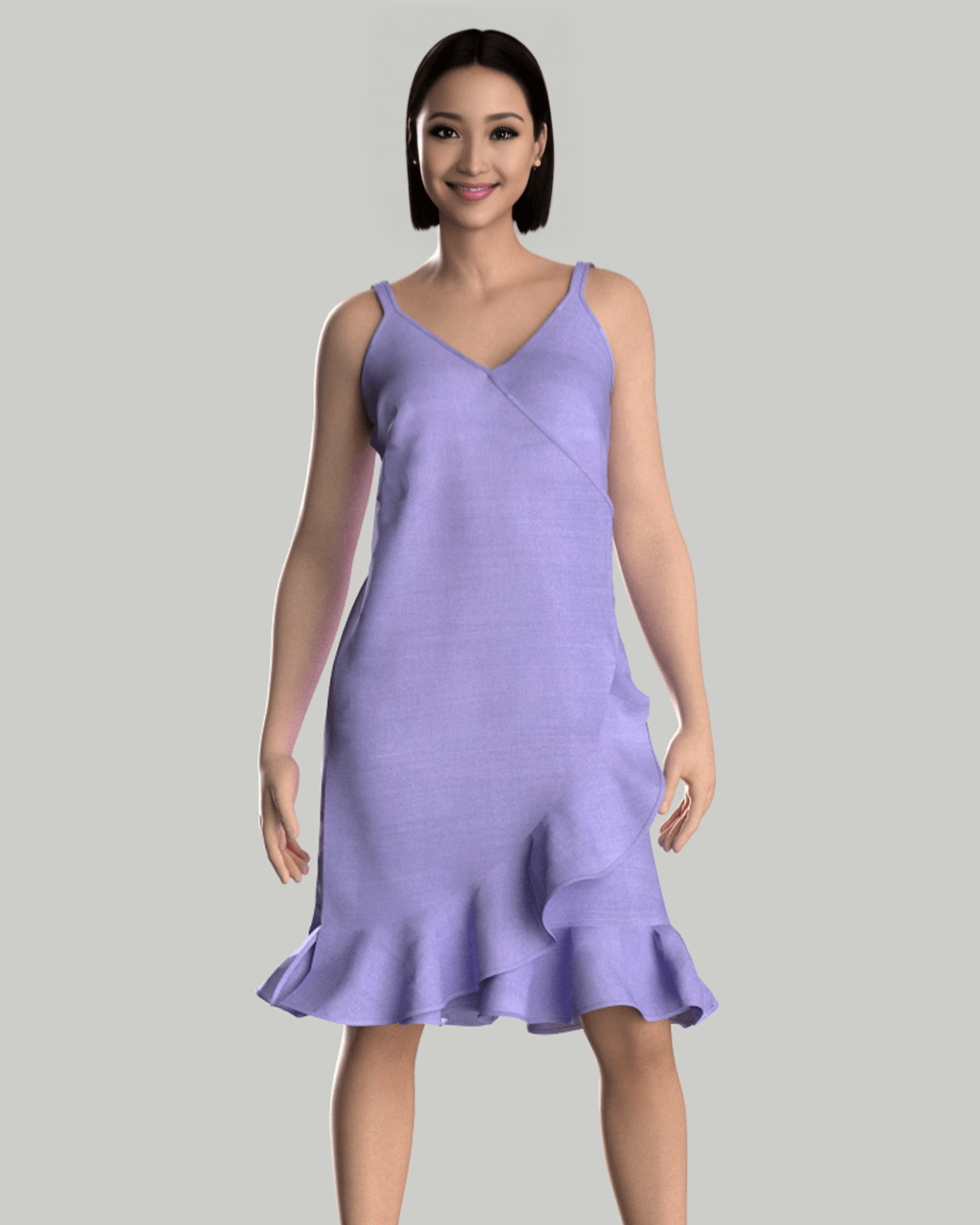 house of supr , made to fit dress, custom fir, purple color, forma;.office wear