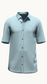 Solid cotton shirt (Light blue)