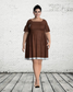 Gather dress at waist with lace hem (Plus size)   | plus size clothing| curvy fashion |Affordable custom clothing | Custom made clothing online | house of supr | Custom tailored outfits | Tailored fit garments | Made to fit clothing | 
