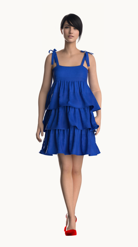 Ruffled tiered frilled dress|Affordable custom clothing | Custom made clothing online | house of supr | Custom tailored outfits | Tailored fit garments | Made to fit clothing