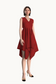 Asymmetrical Red Dress