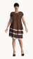 Multi layer asymmetrical dress (Plus size)