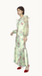 Maxi dress with floral design (Greenish Yellow Combo)