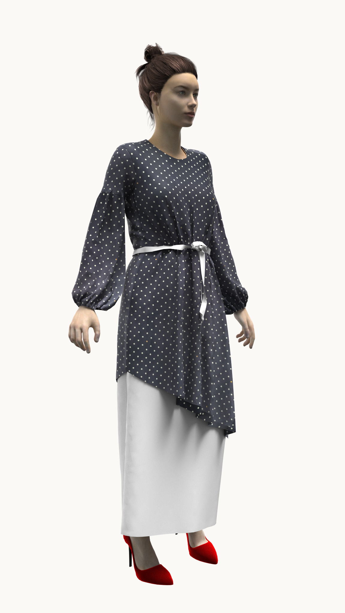 Double layered maxi dress (plus size)