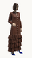 Long shirt dress (Brown)