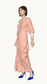 Puffed sleeve maxi dress (Light Pink)