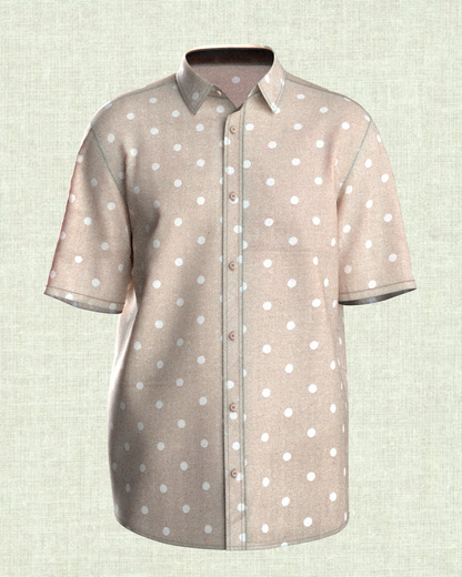 Retro-polka dot Cotton Shirt