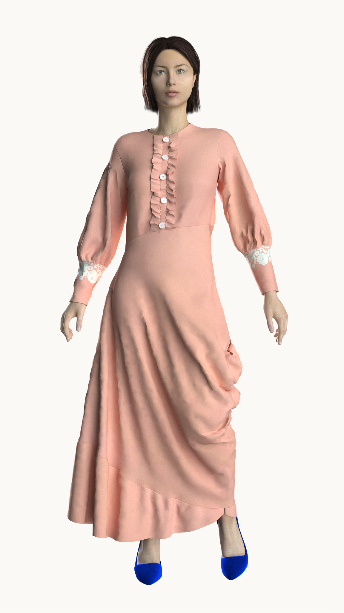 Draped combo maxi dress - House of Supr customised made to fit dress