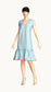 Puff sleeve square- neck mini dress House Of Supr 